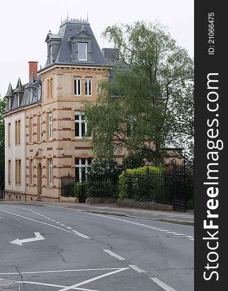 Typical old street in Luxembourg. Typical old street in Luxembourg