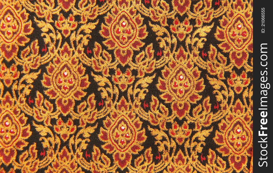 Old style Thai Silk, background or texture