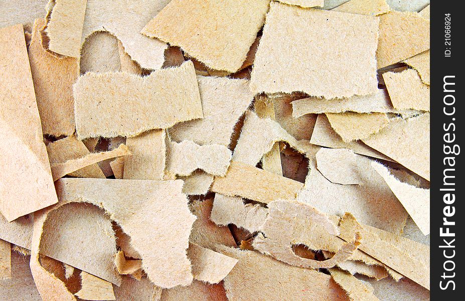 Torn Pieces Of Brown Paper