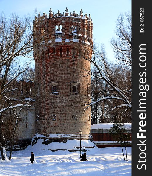 Fort in Novodevichiy monastery in Moscow