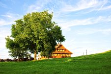 Old Swiss Farm In The Alps Royalty Free Stock Photography Old Swiss Farm In The Alps Royalty Free Stock Photography