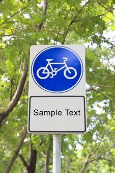 Bicycle Sign Royalty Free Stock Photos