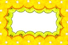 Border Frame Of Sliced Orange And Lime Stock Image Border Frame Of Sliced Orange And Lime Stock Image