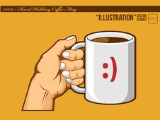 Illustration 0011 - Hand Holding Coffee Mug Stock Photography Illustration 0011 - Hand Holding Coffee Mug Stock Photography
