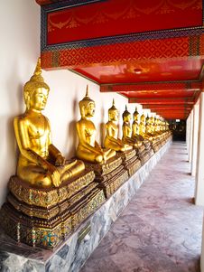 Buddhas Statue At Wat Pho In Bangkok, Thailand Royalty Free Stock Image Buddhas Statue At Wat Pho In Bangkok, Thailand Royalty Free Stock Image