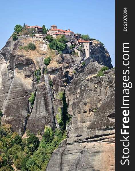 Monastery of rousanou in greece. Monastery of rousanou in greece