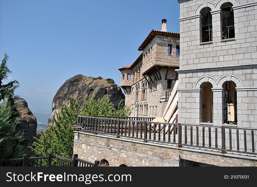 Courtyard of the monastery meteora