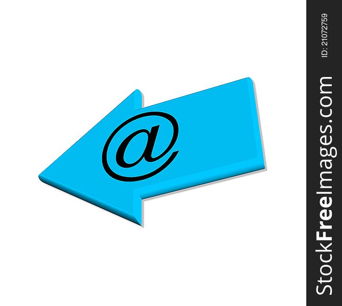 3d internet icon of email, very good to use on website. 3d internet icon of email, very good to use on website.