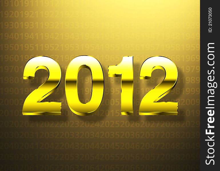 A golden welcoming year 2010. A golden welcoming year 2010