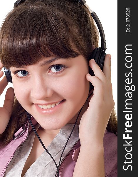 Attractive Girl With Headphones