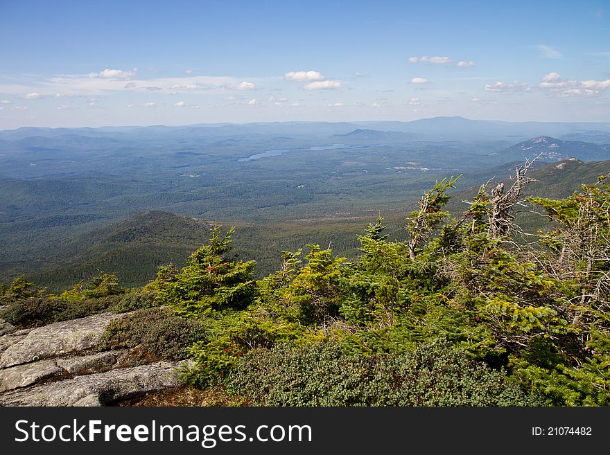 View from the peak of Whiteface Mountain in Wilmington, NY