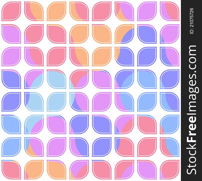 Vector colorful seamless lattice pattern