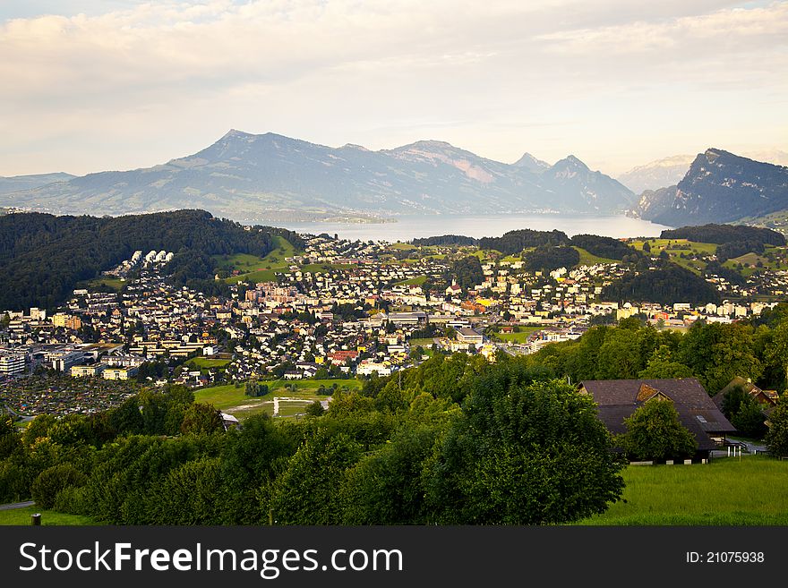 Kriens Village in Lucerne, Switzerland