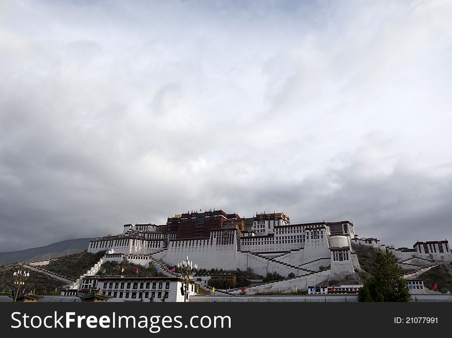 The potala,just at sunrise