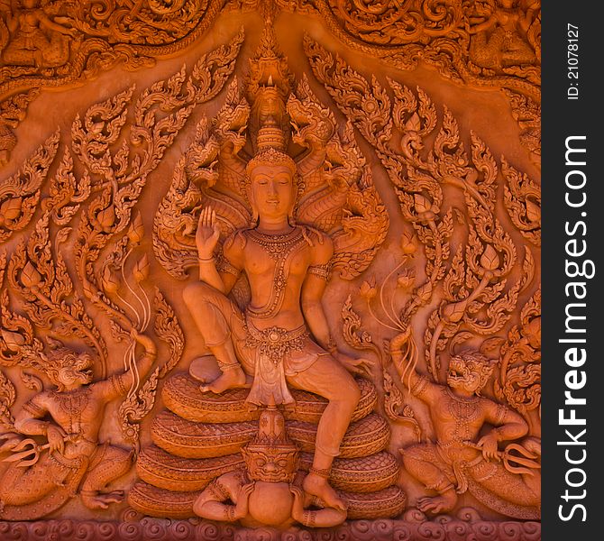 Red Narayana at wat sila ngu. Red Narayana at wat sila ngu