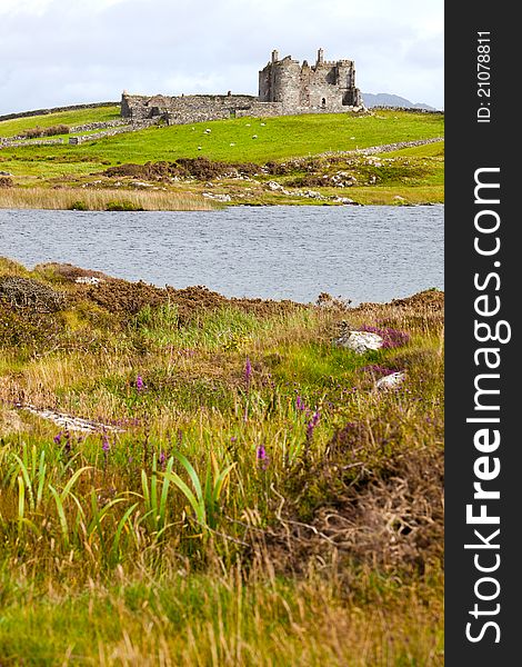 Medieval Irish Castle, County Galway. Medieval Irish Castle, County Galway