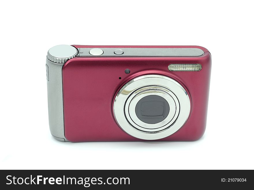 Compact digital camera, On a white background