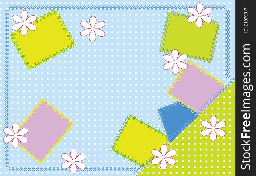 Baby background with abstract pattern.