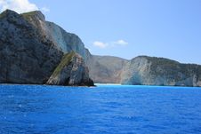 The Smugglers Bay With The Ship Wreck Stock Photography The Smugglers Bay With The Ship Wreck Stock Photography