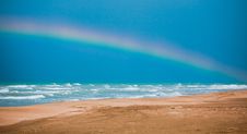 Rainbow On Karatas Beach Royalty Free Stock Images Rainbow On Karatas Beach Royalty Free Stock Images