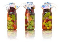 Jars With Conserved Vegetables Royalty Free Stock Photos Jars With Conserved Vegetables Royalty Free Stock Photos