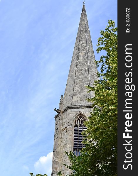 Top of Church Steeple in York, England