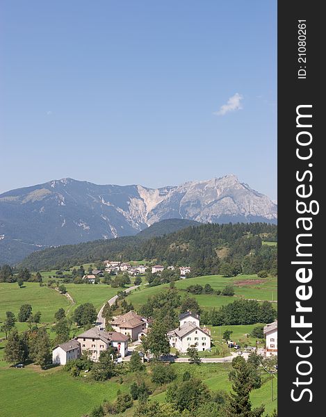 View over the Becco di Filadonna in Trentino (ItalY). View over the Becco di Filadonna in Trentino (ItalY)
