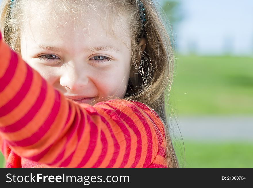 Little Girl On The Playground