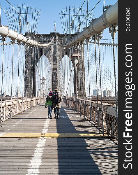 New York City Brooklyn bridge