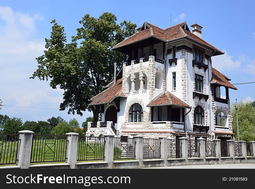 Luxury villa with old beautiful architecture