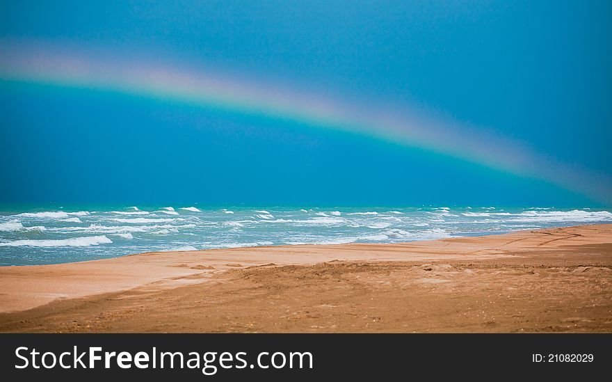 Rainbow On Karatas Beach