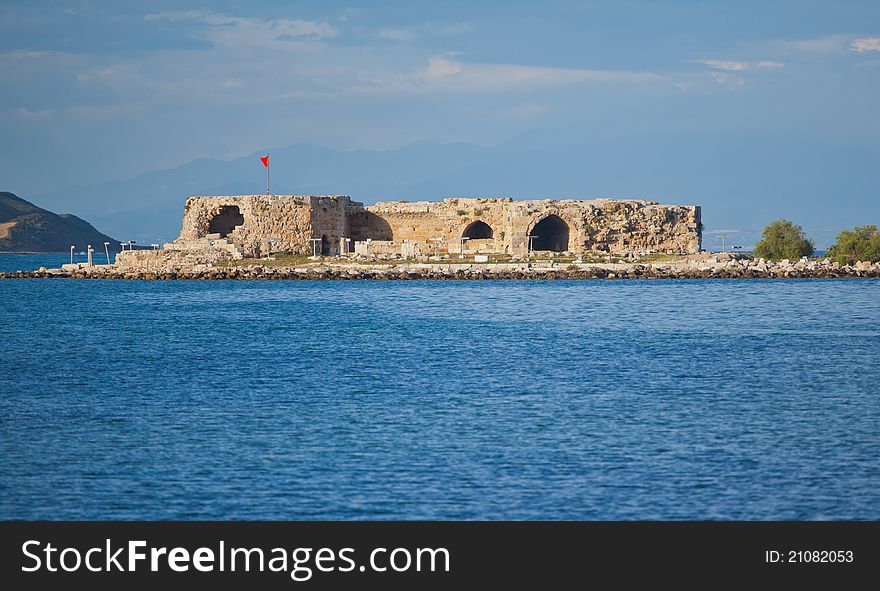 Ayas castle at Yumurtalik in springtime, Turkey.