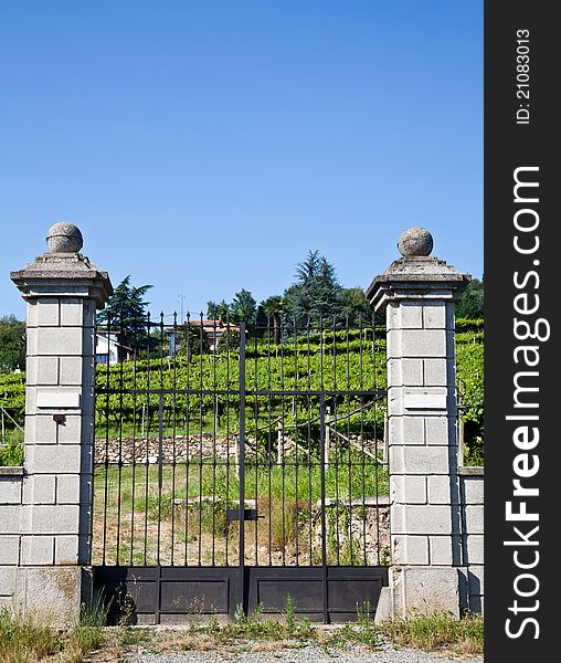 Tuscany, Italy. Italian luxury villa in the country, close to a Lambrusco vineyard. Tuscany, Italy. Italian luxury villa in the country, close to a Lambrusco vineyard