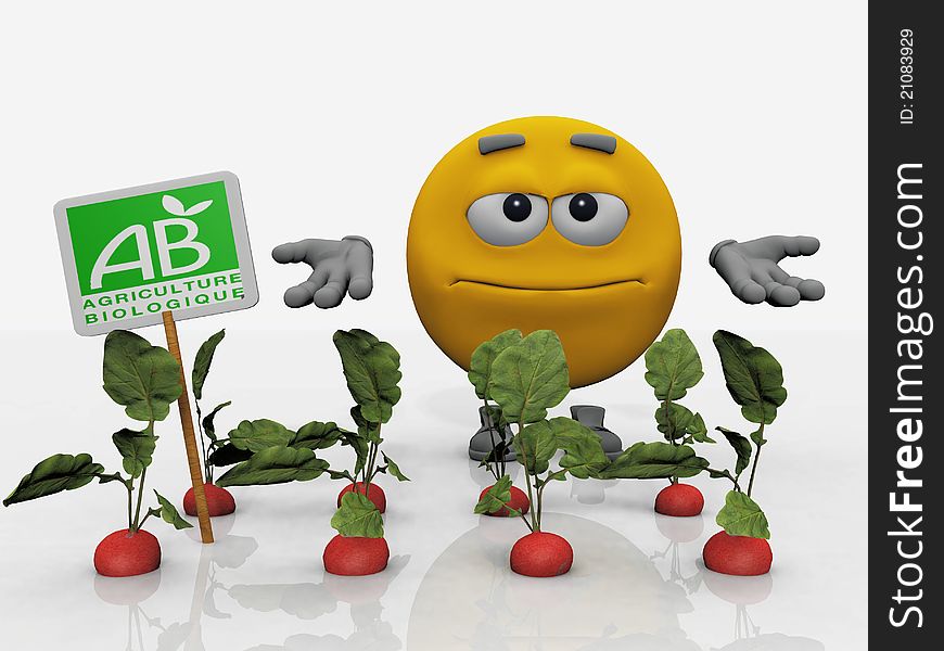 The smiley and biological agriculture. The smiley and biological agriculture