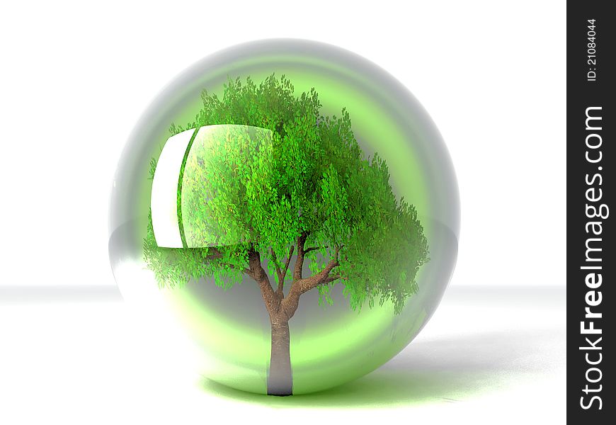 Tree In A Bubble