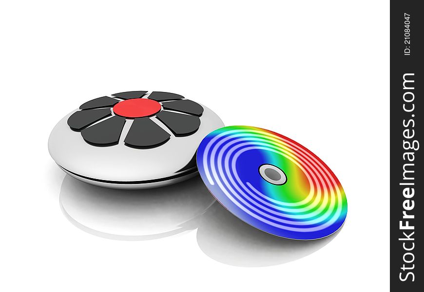 A color CD and CD player