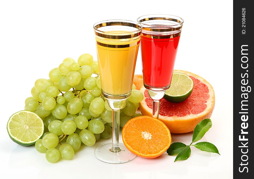 Ripe Fruit And Juice