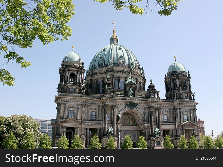 Ancient church cathedral in Berlin in Germany. Ancient church cathedral in Berlin in Germany