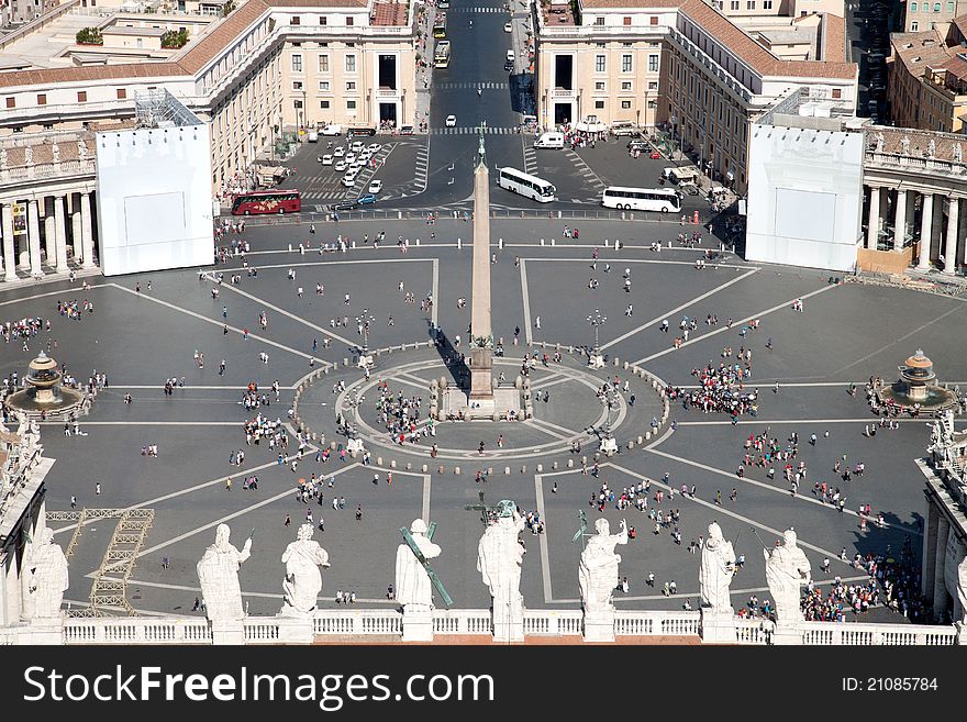 St Peter square aerial view