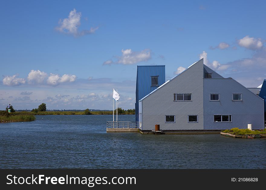 New dutch houses on the water