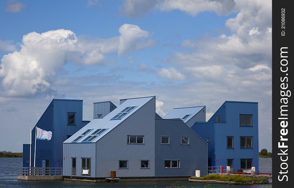 New dutch houses on the water