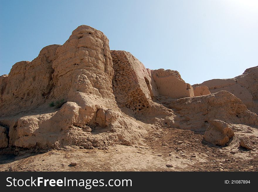 Ruins of Gaochang in Xinjiang, China