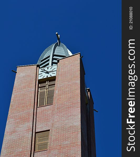 Modern church tower