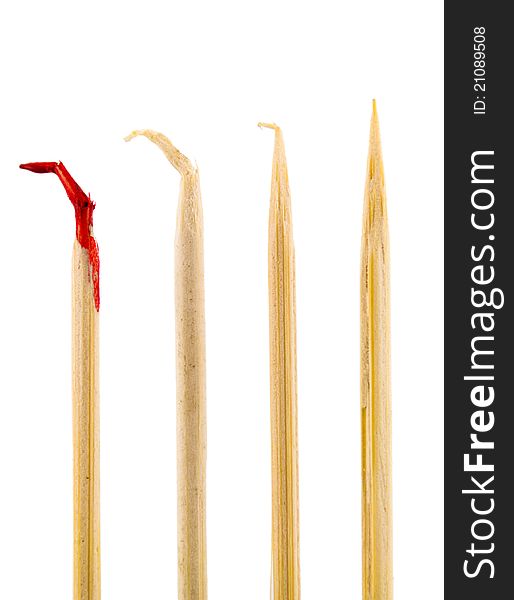 Bloody toothpick