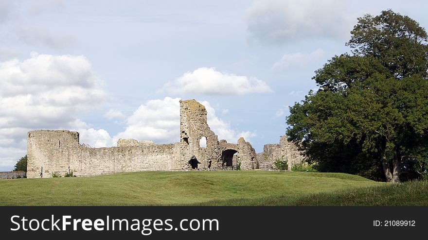 Pevensey Castle ruins east sussex