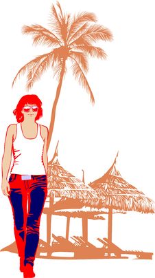 Going Girl Royalty Free Stock Photo Going Girl Royalty Free Stock Photo