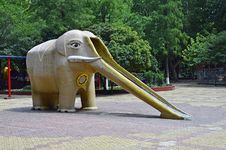 Elephant Slide Stock Photo