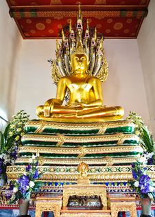 Buddha Statue At Wat Pho , Bangkok,Thailand Royalty Free Stock Images