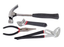 Work Tools In White Stock Photo Work Tools In White Stock Photo