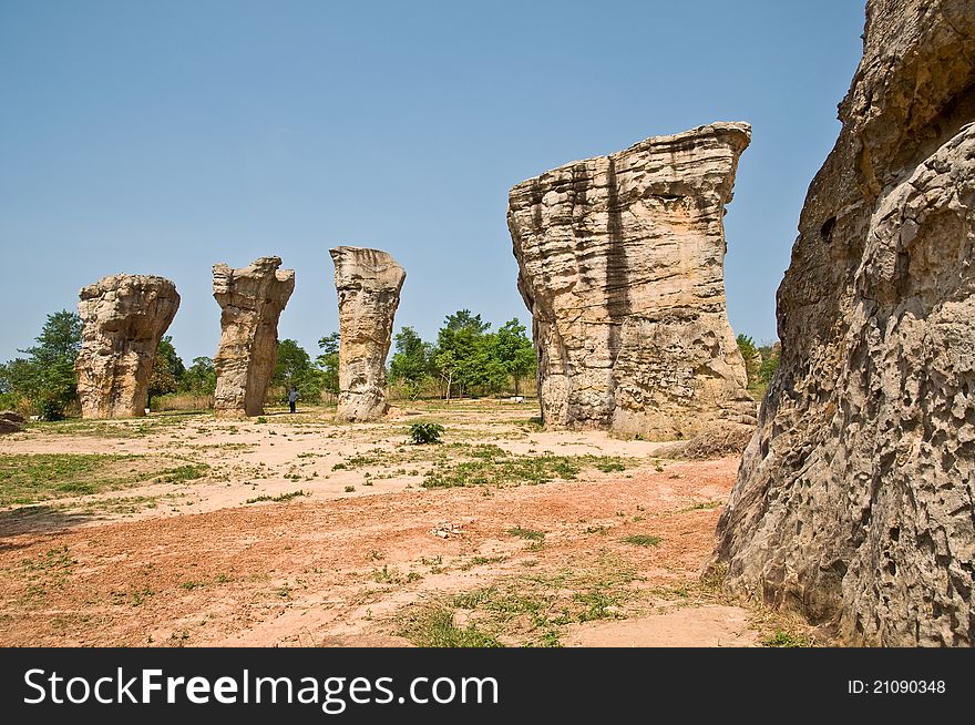 Stonehenge of Thailand (Mo Hin khao) at Chaiyaphum province Thailand